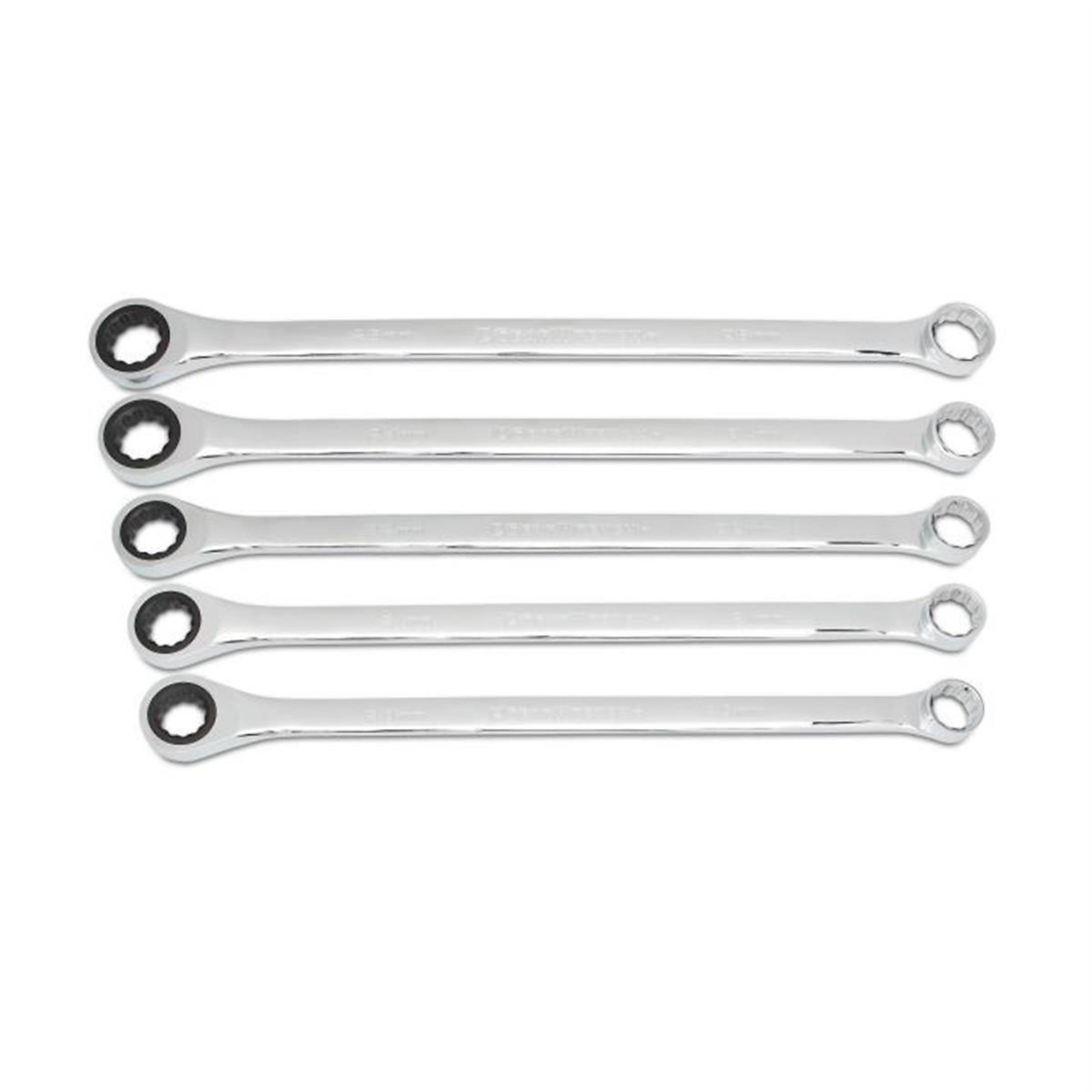 GearWrench 5-Piece XL GearBox Double Box Ratcheting Metric Wrench Set — 72-Tooth, 12-Point, Alloy Steel, Model# KDT85987